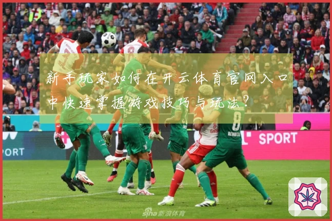 新手玩家如何在开云体育官网入口中快速掌握游戏技巧与玩法？